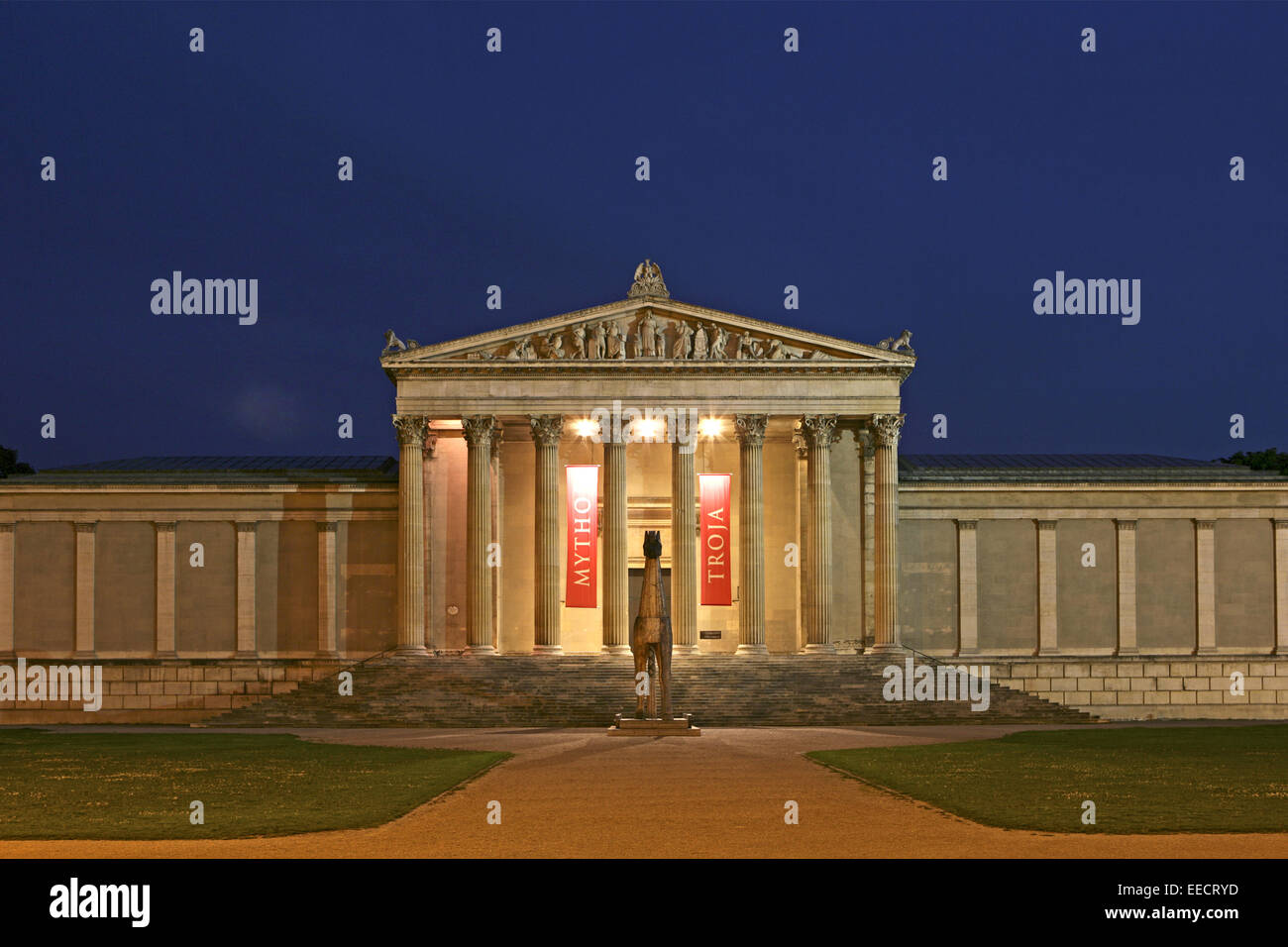 Deutschland, Bayern, Muenchen, München, Koenigsplatz, Königsplatz, 1846 ...