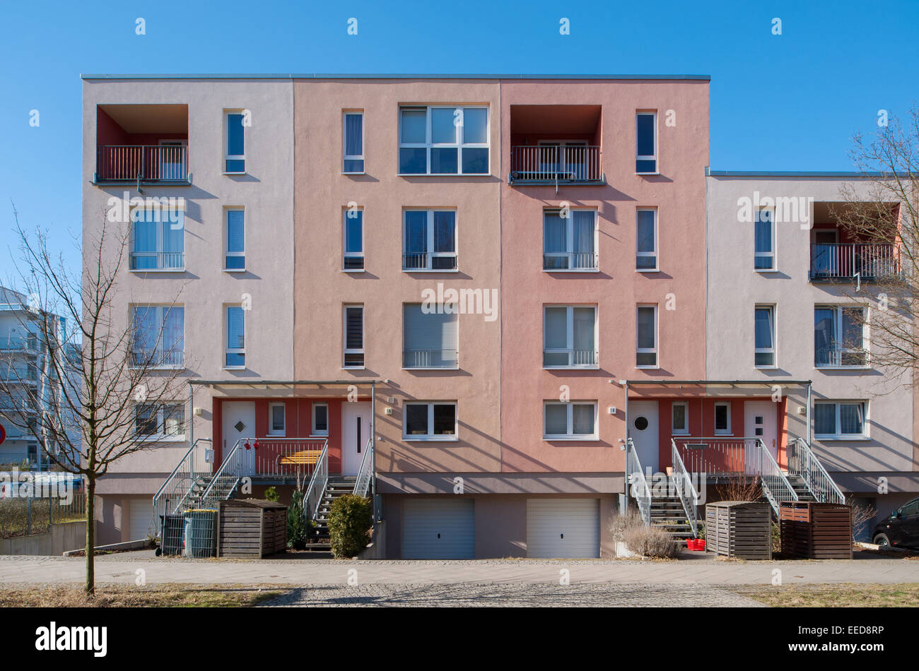 Berlin, Germany, new construction of single-family homes on the series ...