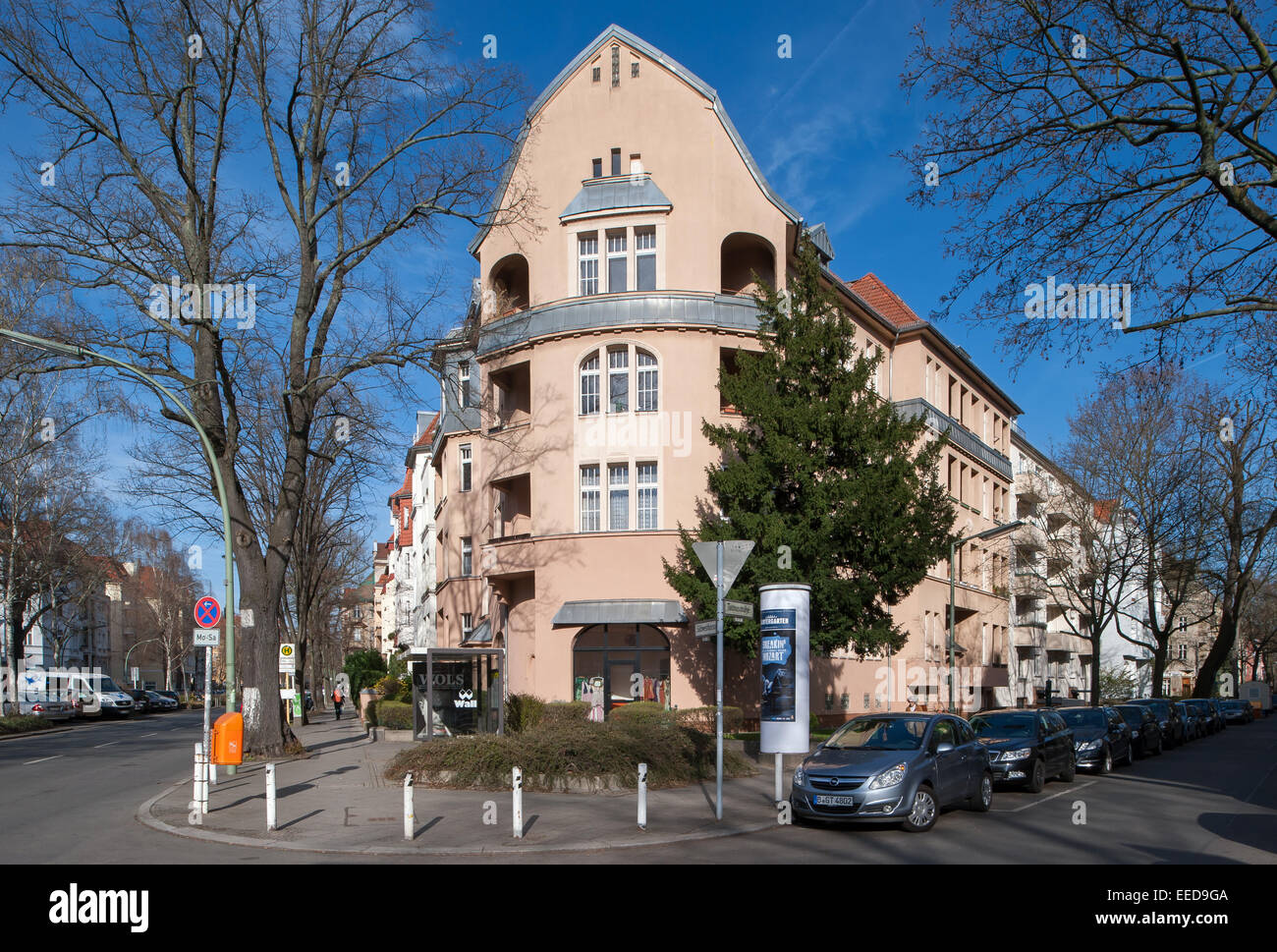 Berlin, Germany, residential buildings in Berlin-Friedenau Stock Photo