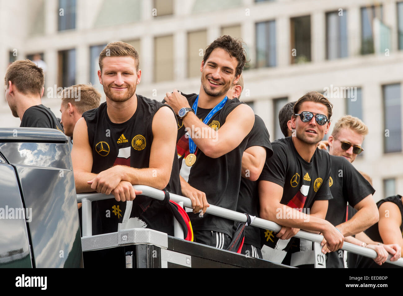 Berlin, Germany, arrival of the German national team Stock Photo