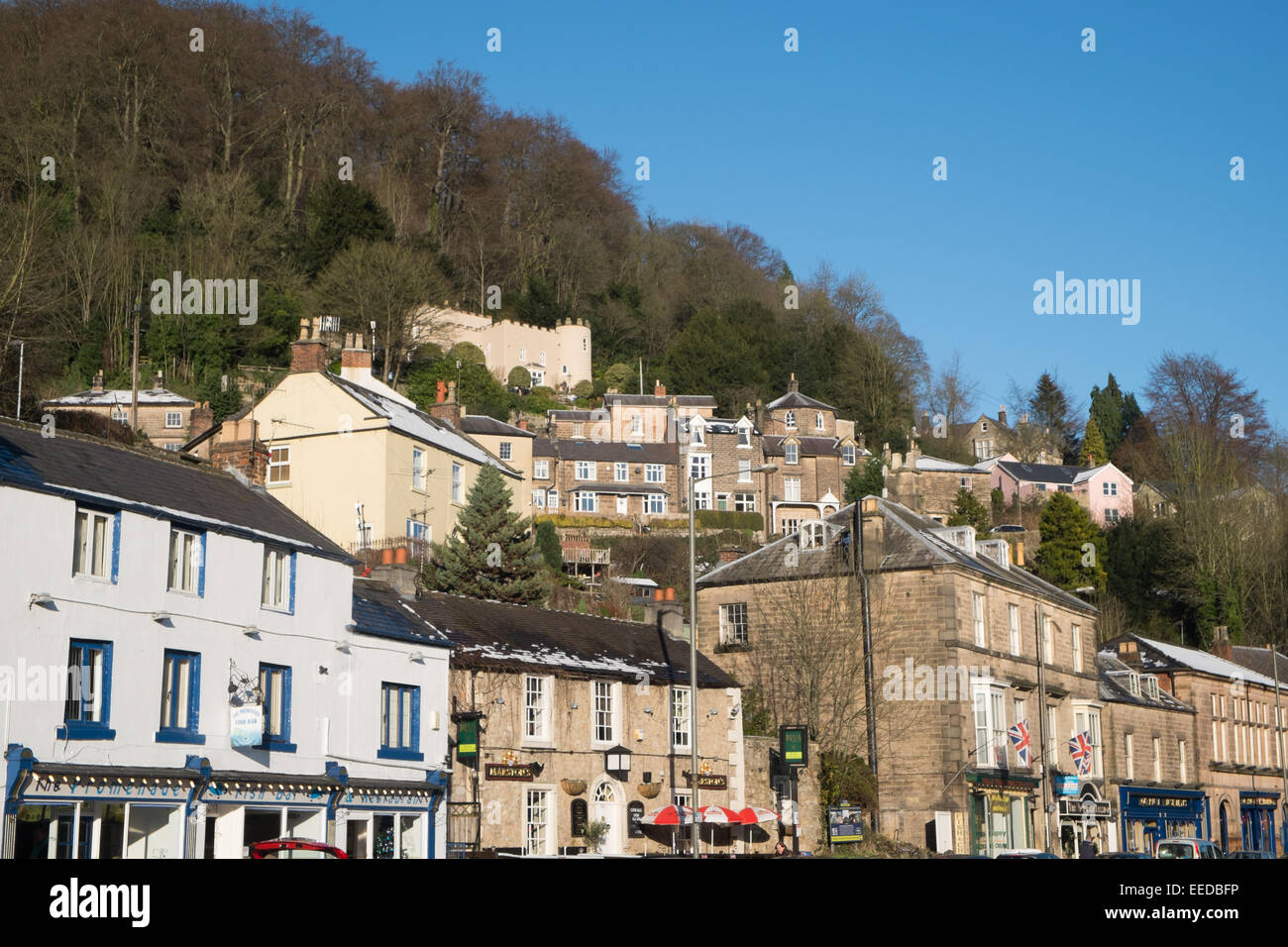 Matlock Spa town in the derbyshire dales,england Stock Photo