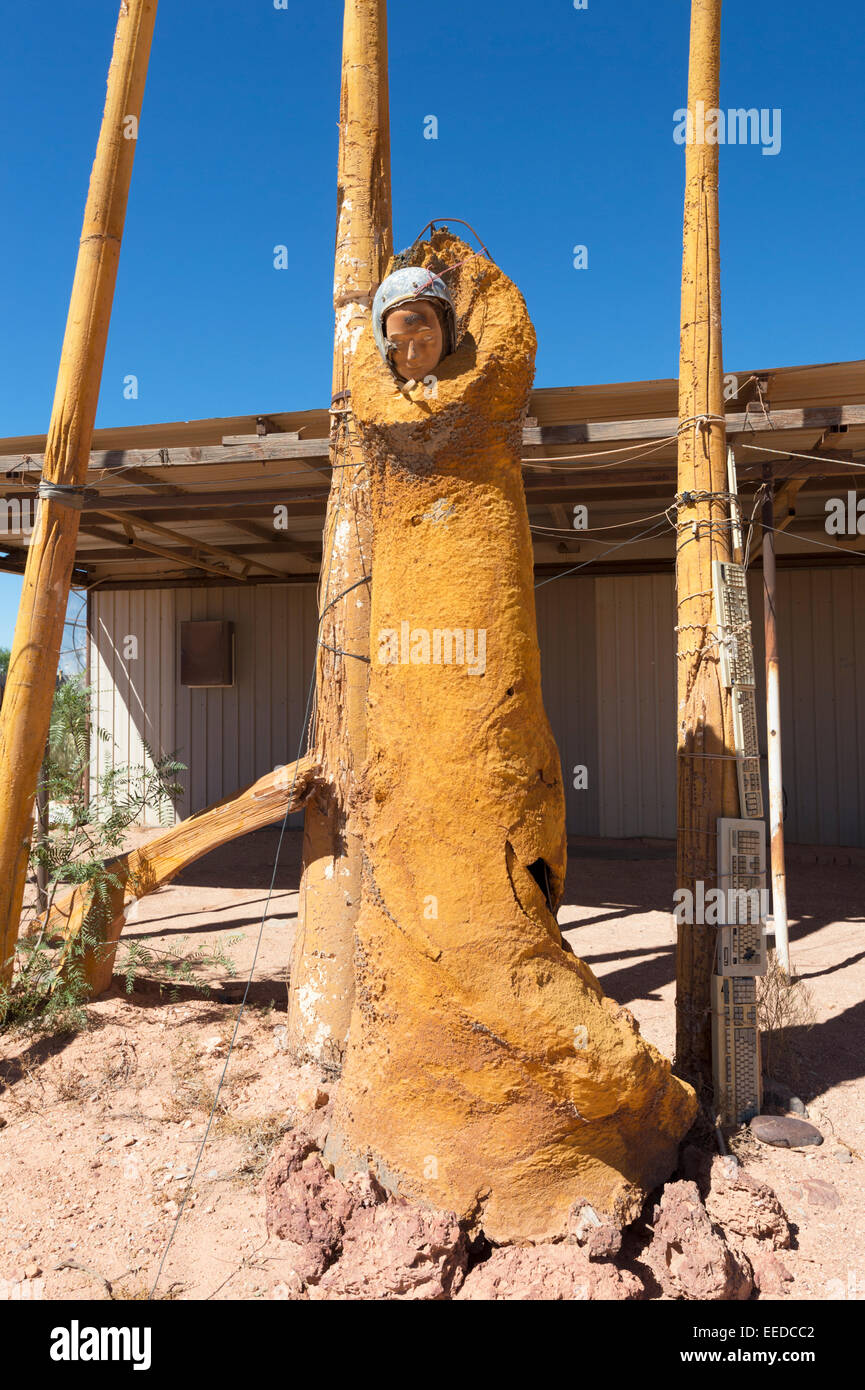 Quirky Sculpture, Coober Pedy, South Australia Stock Photo