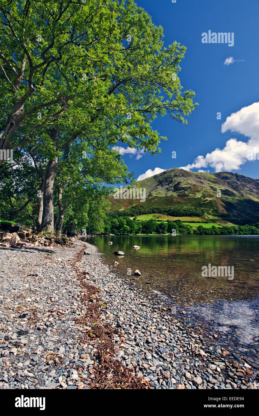 Buttermere Water, Lake District. August. Stock Photo