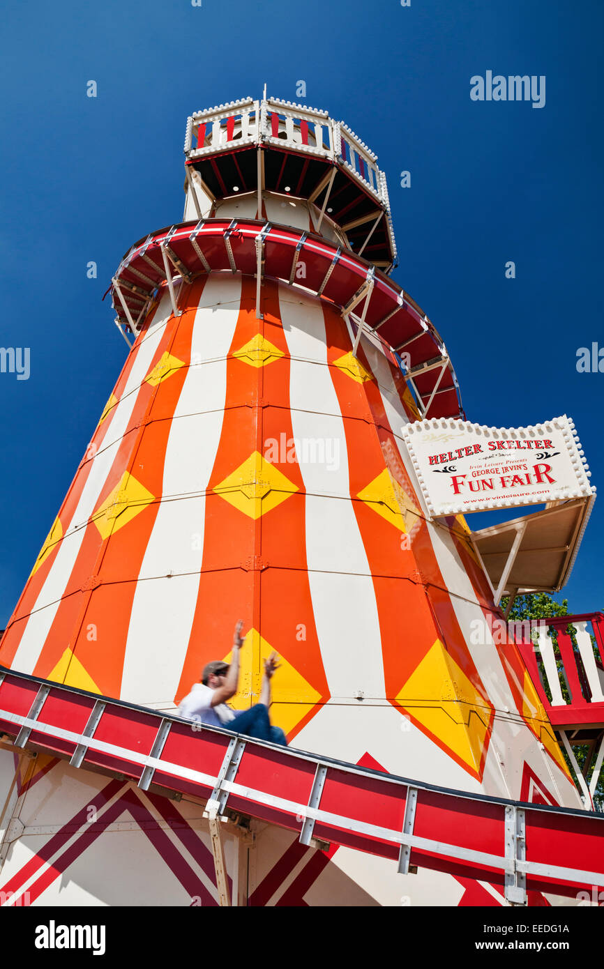 Helter Skelter ride at the Queen Elizabeth Olympic Park, Stratford, London, England. Stock Photo
