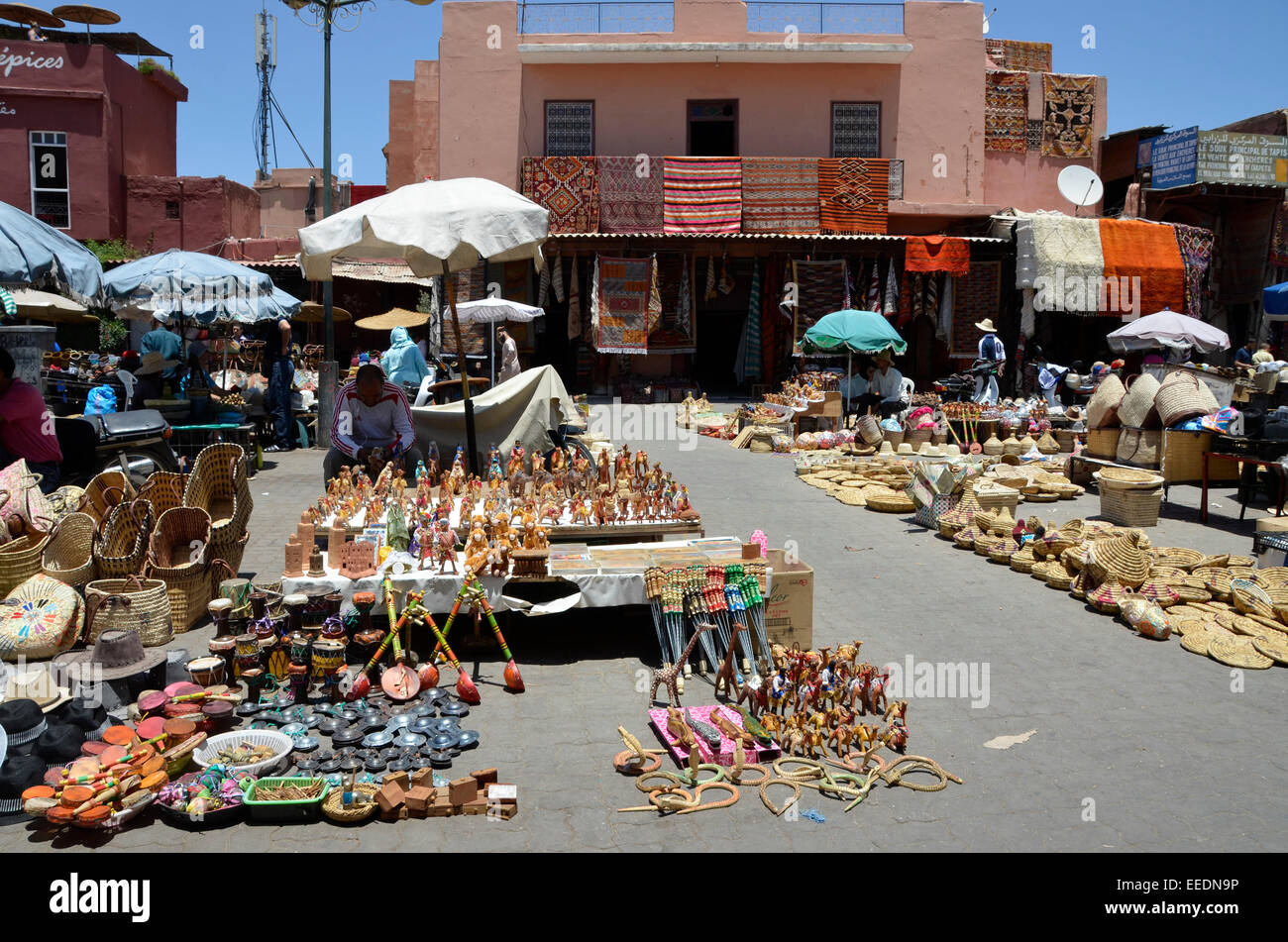 market in Marrakech Marrakech, Morocco, North Africa Stock Photo