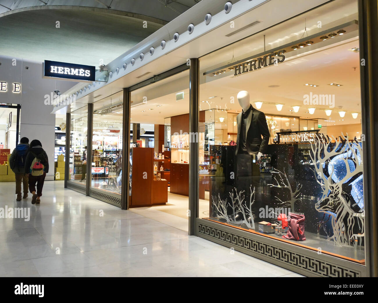 Luxury store, shop, Hermès Roissy, Charles de Gaulle airport, Paris Stock Photo - Alamy