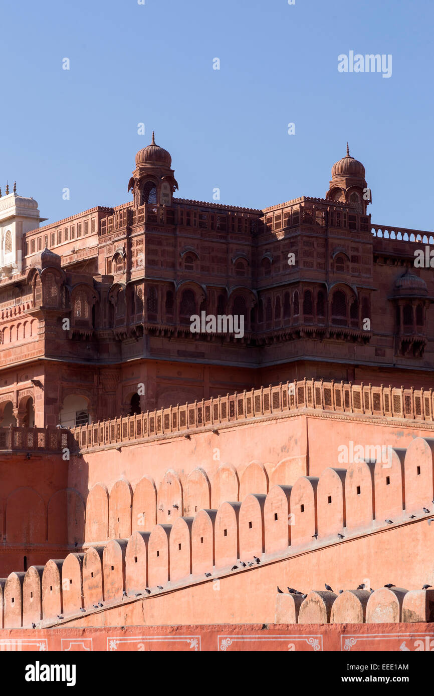 India, Rajasthan, Bikaner, Junagarh Fort Stock Photo