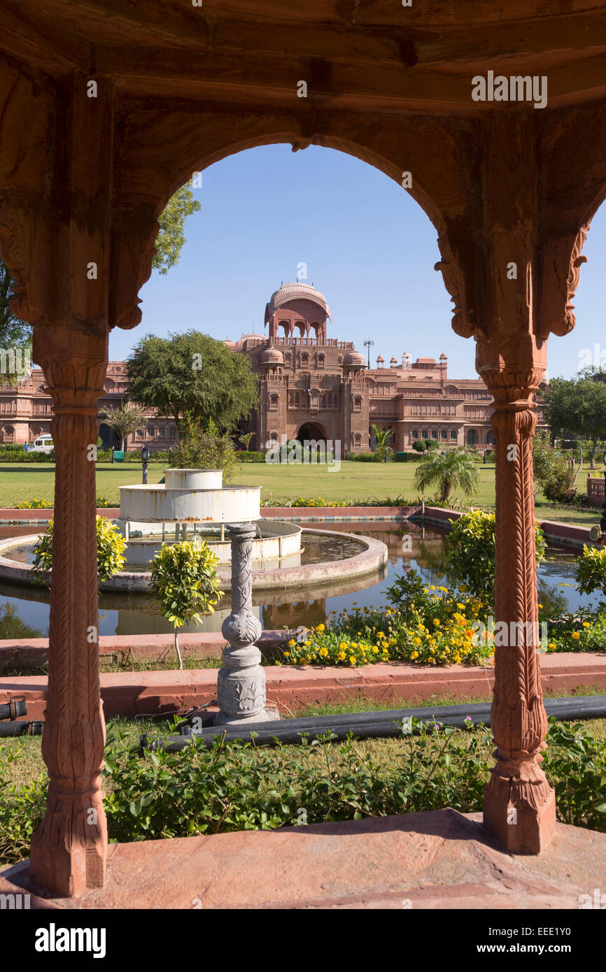 India, Rajasthan, Bikaner, Lalgarh Palace Stock Photo