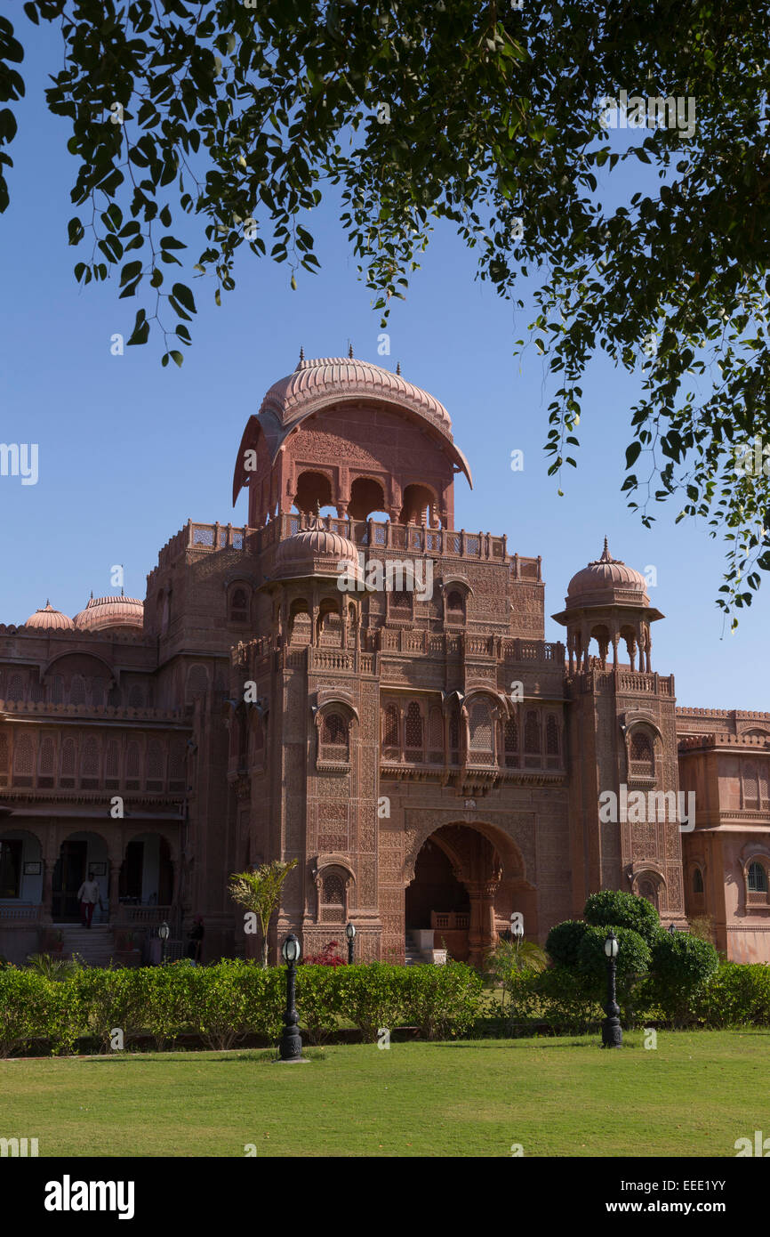 India, Rajasthan, Bikaner, Lalgarh Palace Stock Photo