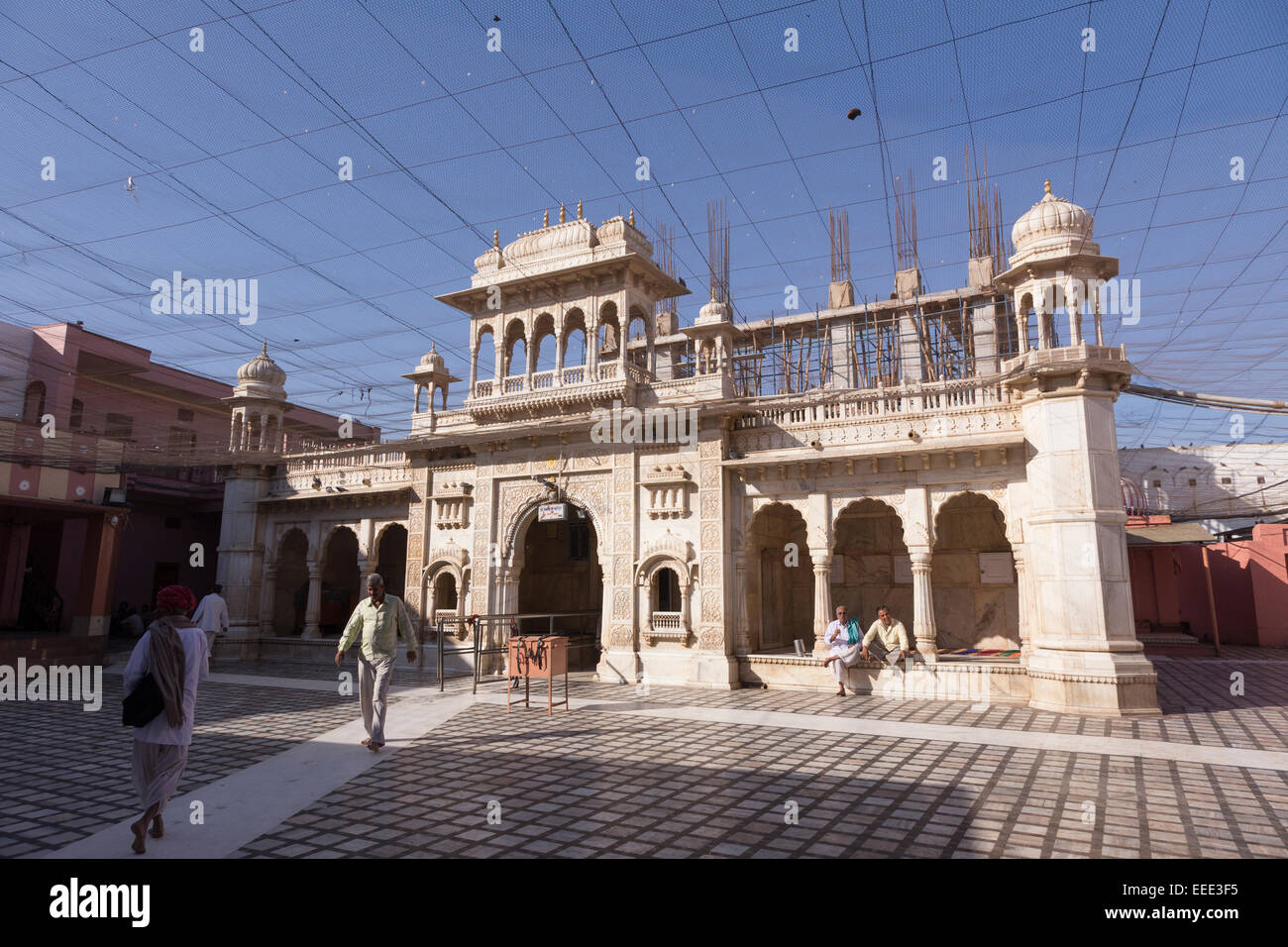 India, Rajasthan, Bikaner, Deshnoke, Karni Mata Temple Stock Photo