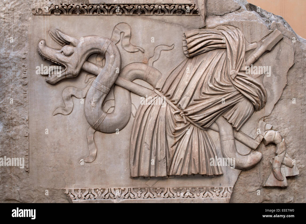 Roman relief sculpture, Palazzo dei Conservatori, Roman Rome Capitoline Museum Italy Italian Stock Photo