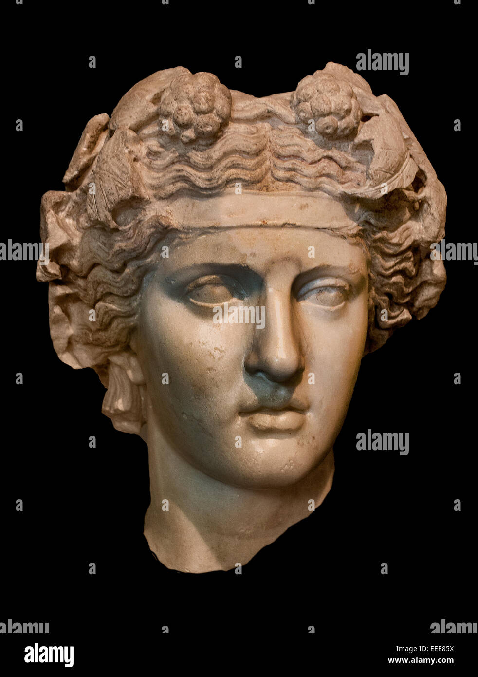 Dionysus Greek god of the grape harvest winemaking and wine, of ritual madness fertility Roman Rome Capitoline Museum Italy Italian Stock Photo