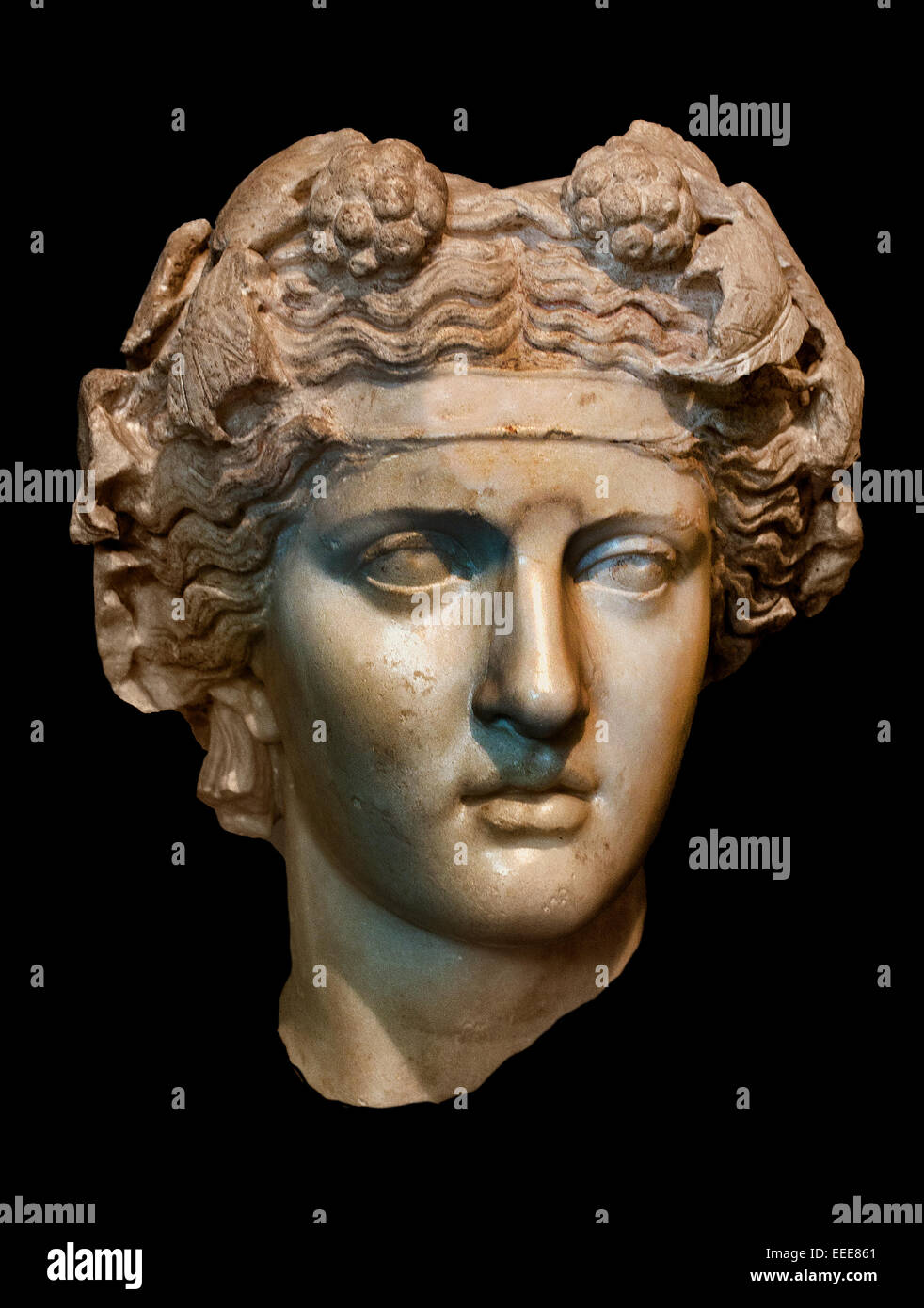 Dionysus Greek god of the grape harvest winemaking and wine, of ritual madness fertility Roman Rome Capitoline Museum Italy Italian Stock Photo