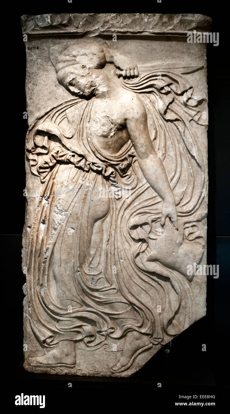 Relief With Dancing Maenad Roman Rome Capitoline Museum Italy Italian 