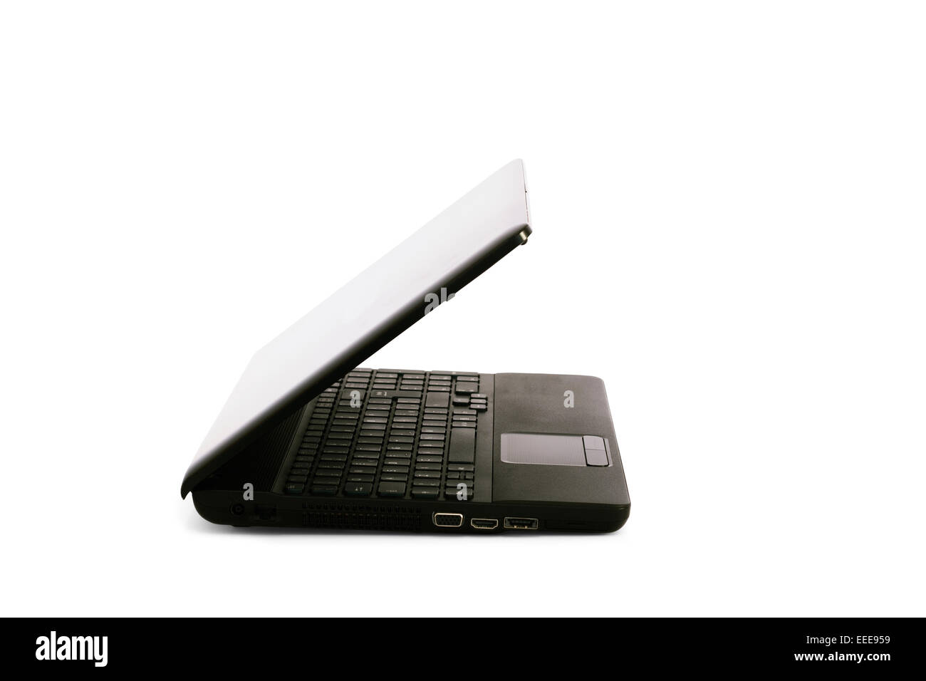 open the computer for enter the data of technology Stock Photo - Alamy