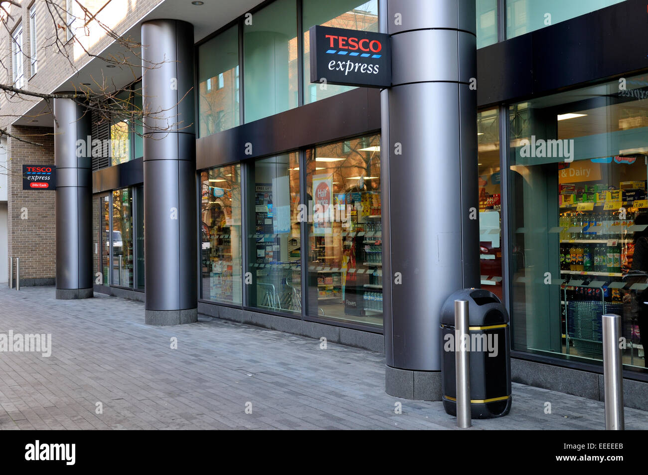 Tesco Express store in London docklands Canary Wharf Stock Photo Alamy