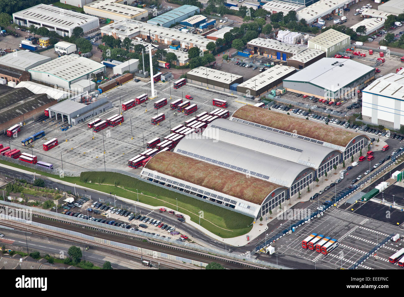 Aerial View Of West Ham Bus Garage Stock Photo 77766344 Alamy