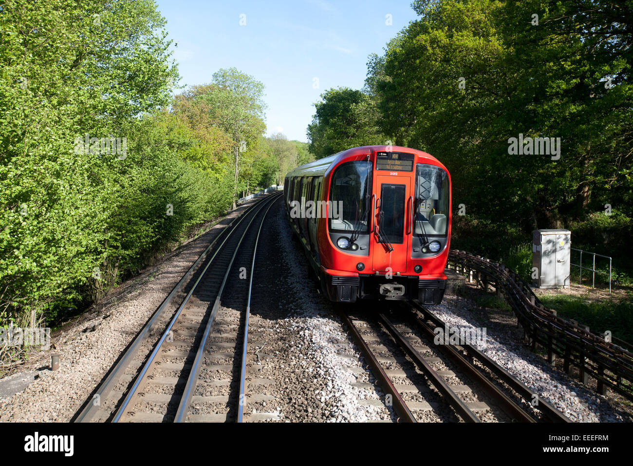 S stock train between stations Stock Photo Alamy
