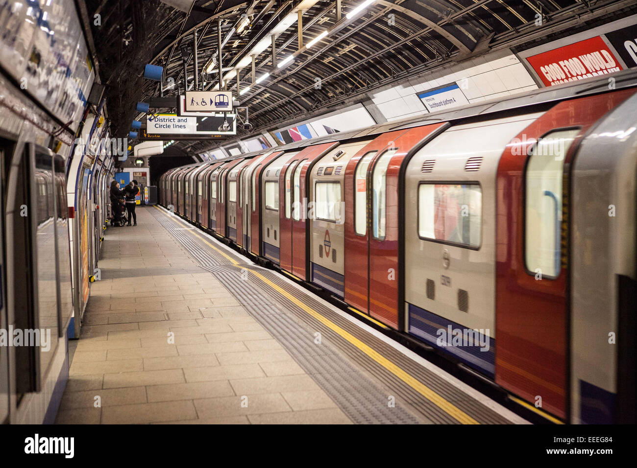 Victoria line underground station hi-res stock photography and