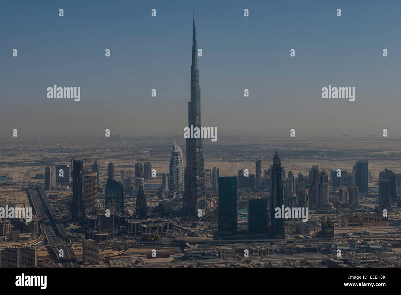 Burj Khalifa in Dubai, UAE Stock Photo