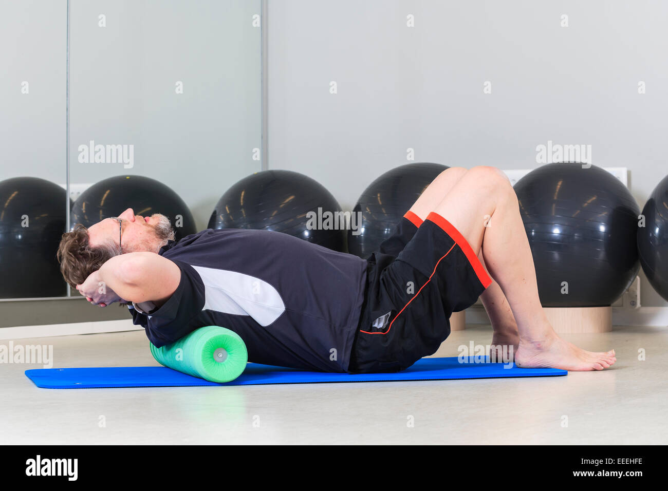 Male in Gym Stock Photo