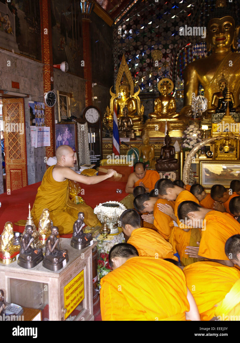 Tempel Wat Phra That Doi Suthep, Chiang Mai, Thailand, Siam, Architektur, asiatisch, Asien, Buddha, Buddhismus, buddhistisch, re Stock Photo