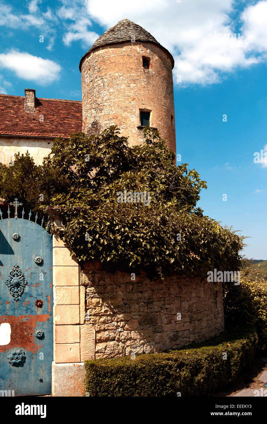 Tower of the Dean, Les Arques, Lot Valley, France Stock Photo