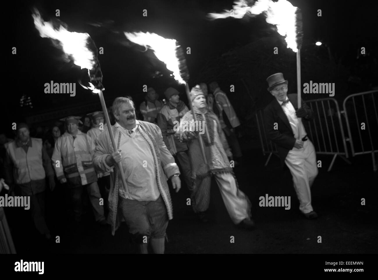 Tar Barrel (Tar Bar'l) new year celebrations in Allendale