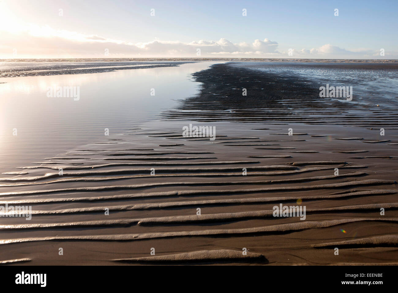 Littlehampton West Beach West Sussex low tide Stock Photo Alamy
