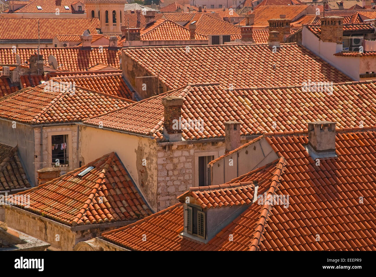 Red rooftops of Dubrovnik, Croatia Stock Photo - Alamy