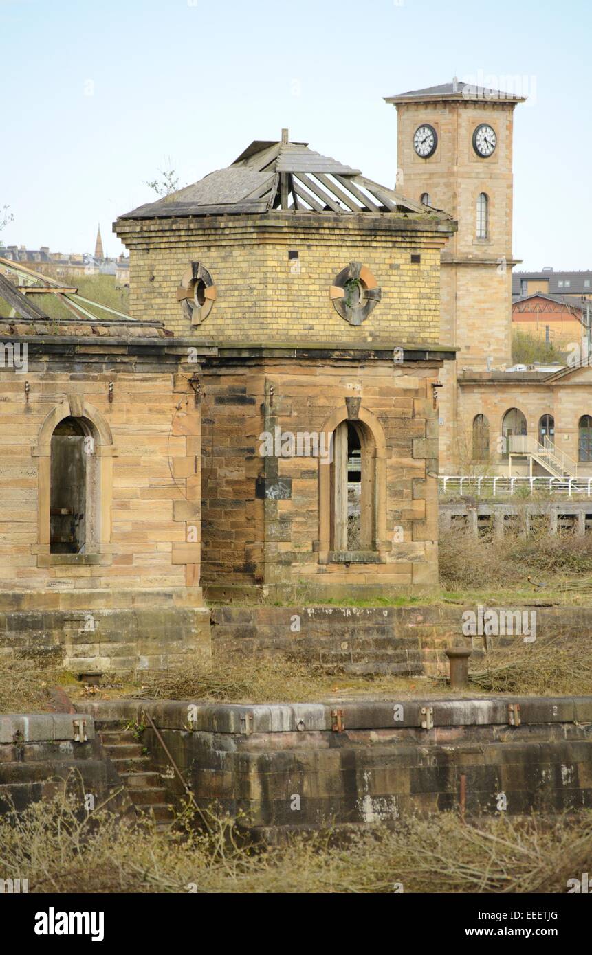 Pump house at Govan Graving Docks in Glasgow, Scotland Stock Photo Alamy
