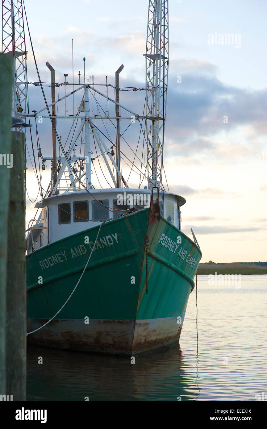 Shrimp boat, Apalachicola, Florida Stock Photo