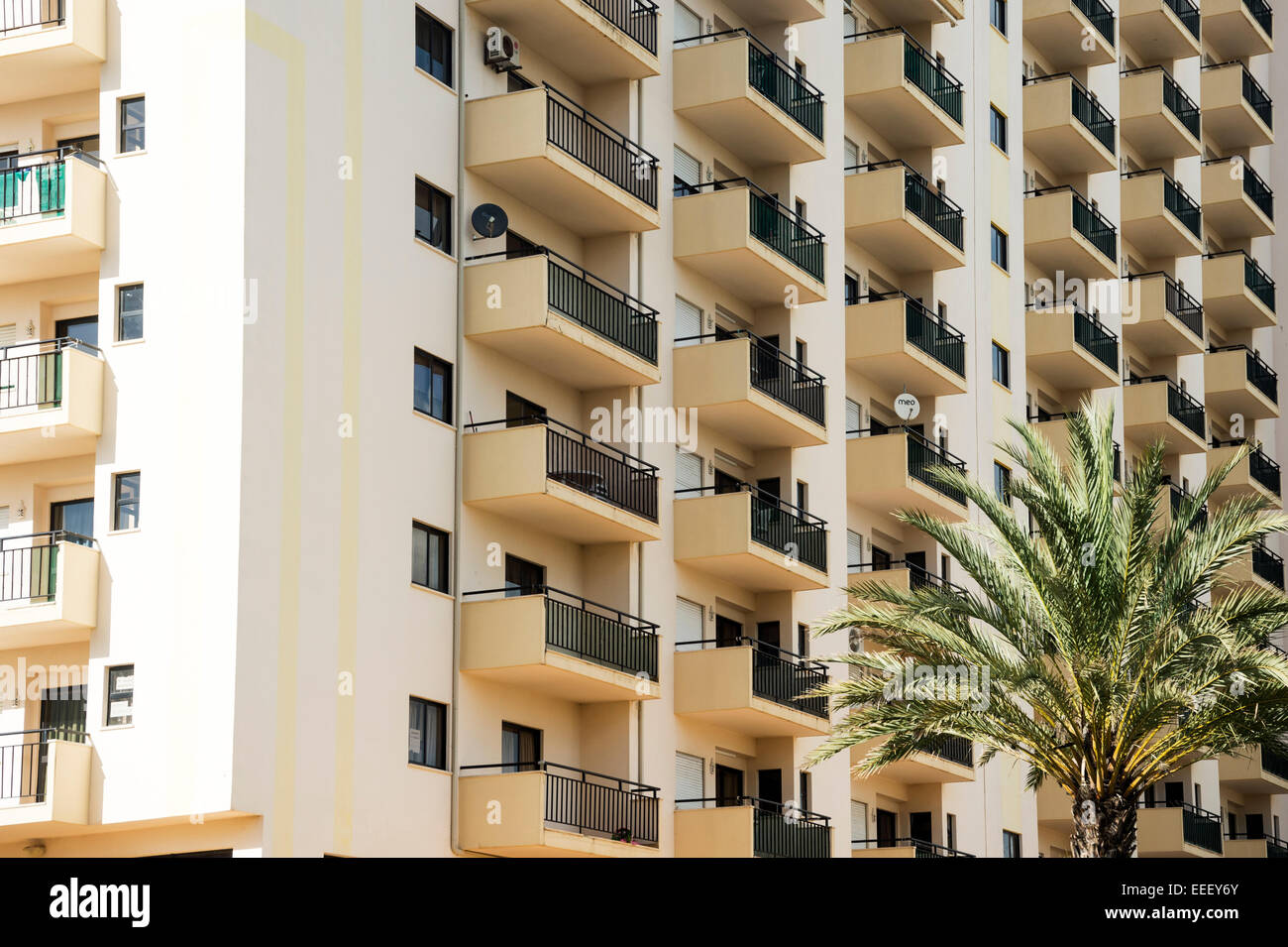 a block of holiday apartments is Praia da Rocha, Algarve, Portugal Stock  Photo - Alamy