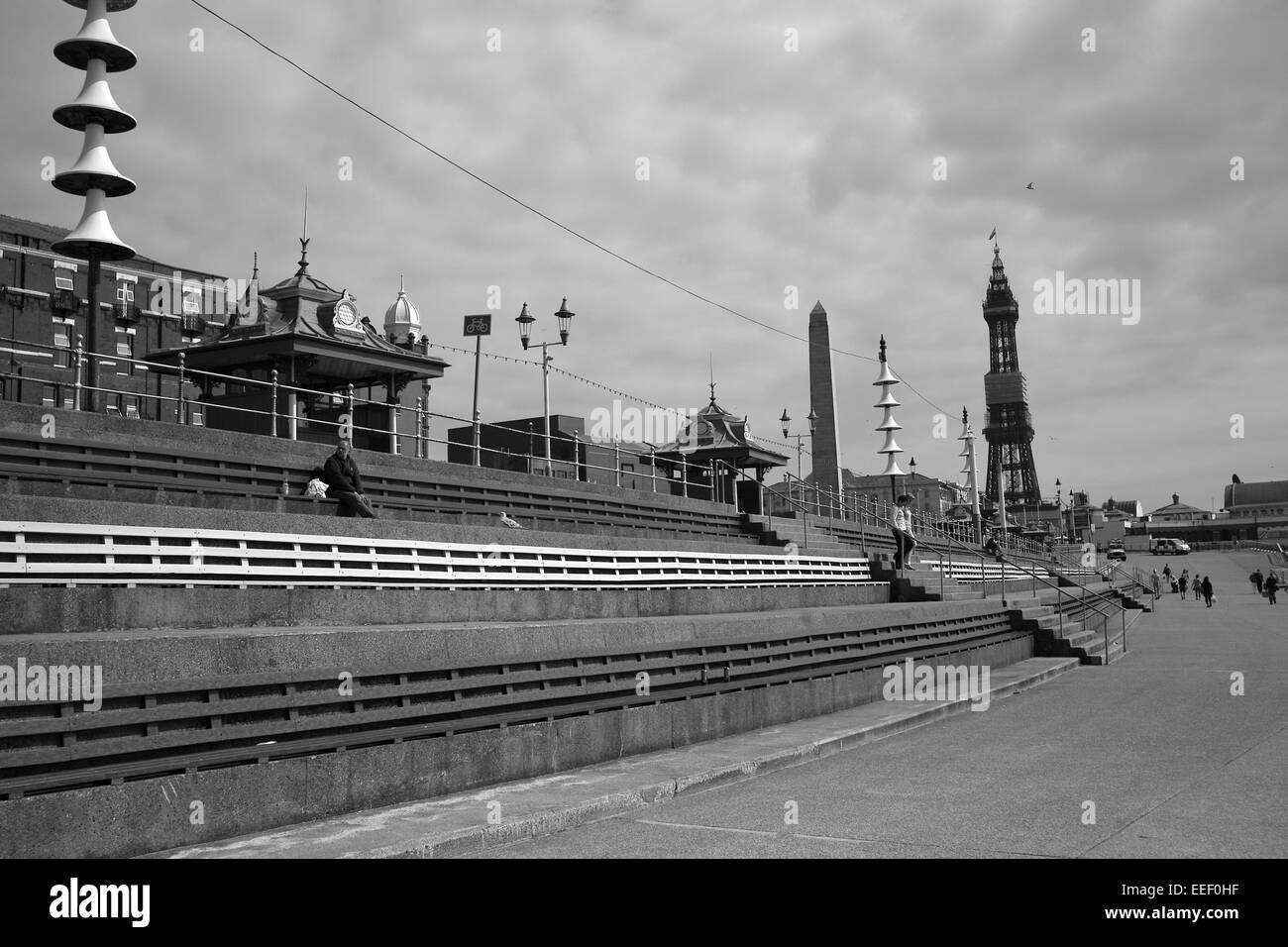 Blackpool promenade Stock Photo