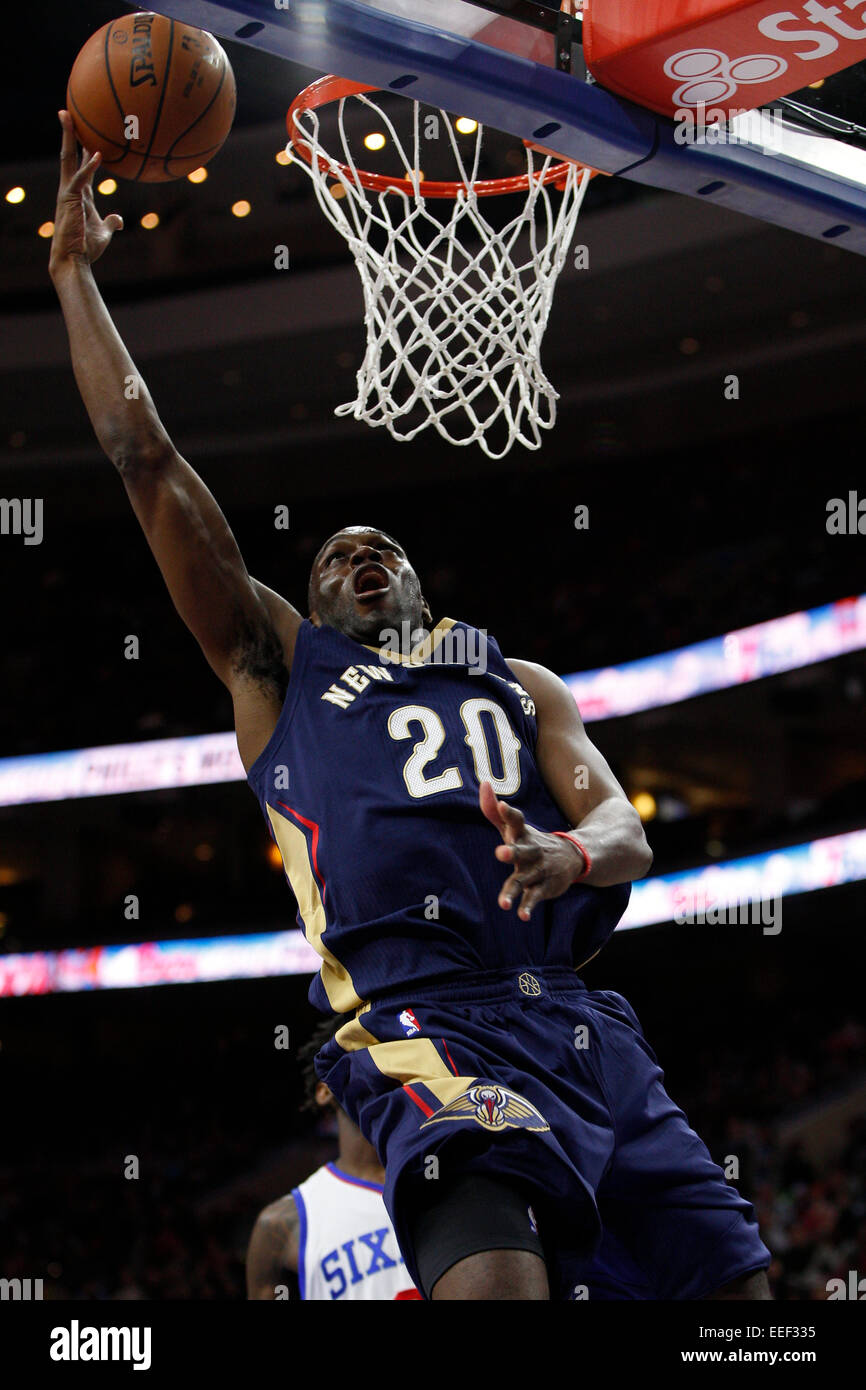Quincy Pondexter of the New Orleans Pelicans unveils the Mardi News  Photo - Getty Images