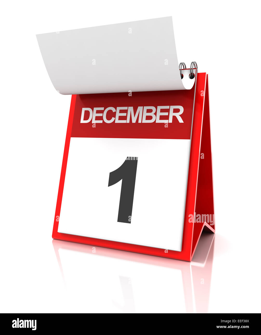 First of December calendar Stock Photo