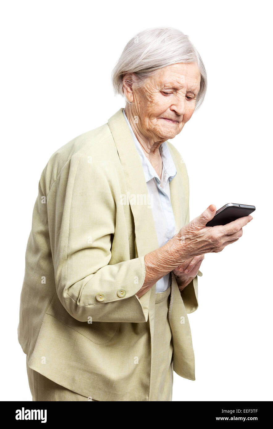 Grandma phone hi-res stock photography and images - Page 3 - Alamy