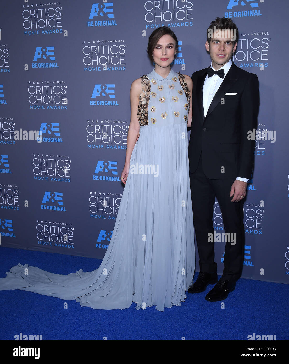 Hollywood, California, USA. 15th Jan, 2015. Keira Knightley & James
