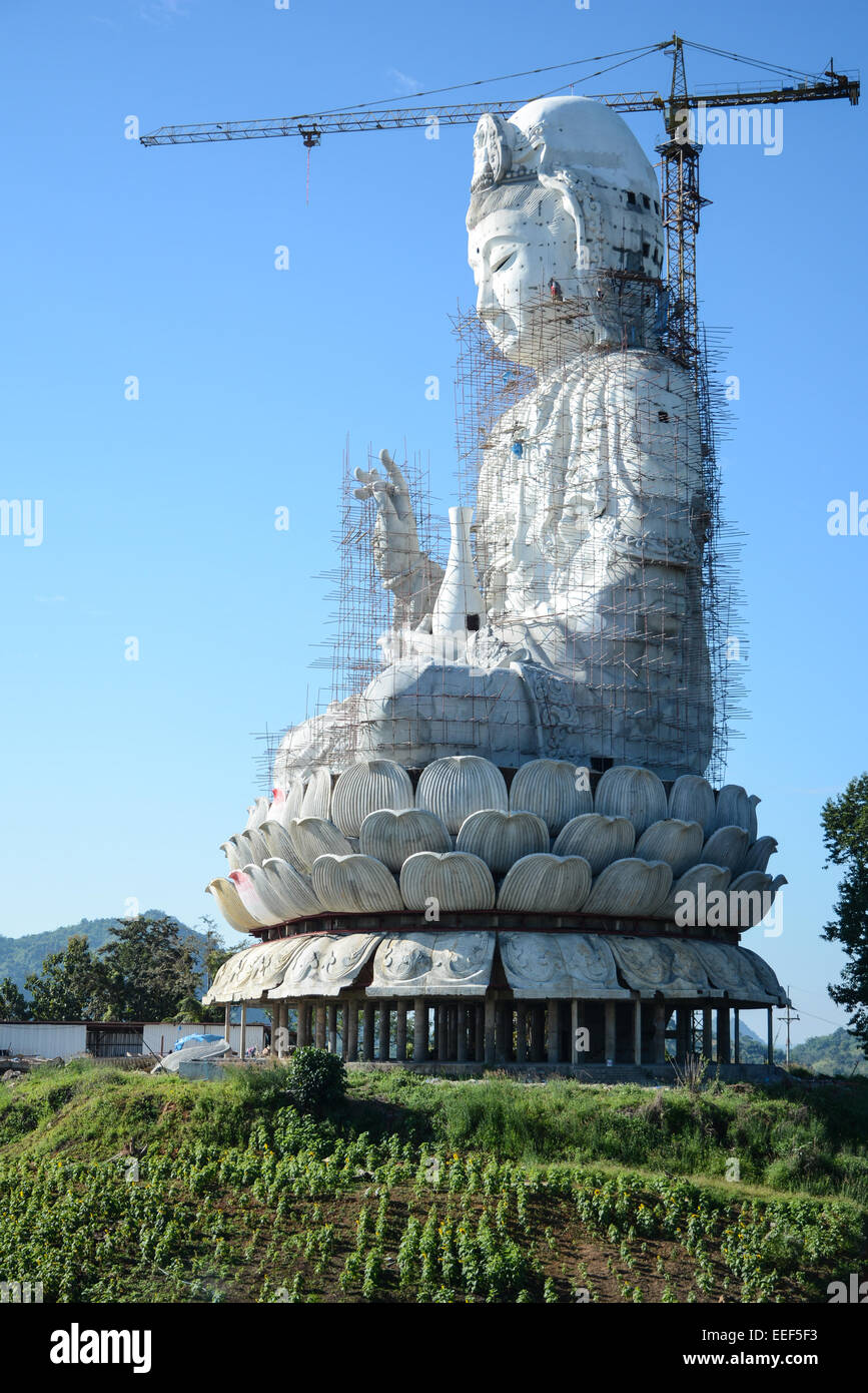 Guanyin is the highest mountain in Thailand. Stock Photo