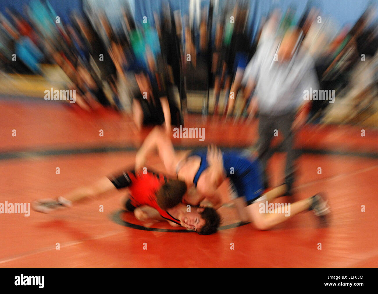 Vancouver, Canada. 16th Jan, 2015. Young athletes compete during the opening day of the 2015