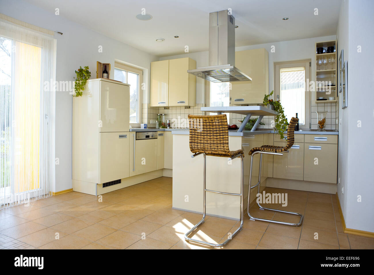 Architektur, Baustil, Dekoration, Einrichtungsgegenstaende, Innenarchitektur, Inneneinrichtung, Interieur, Moebel, Raum, Wohnrau Stock Photo