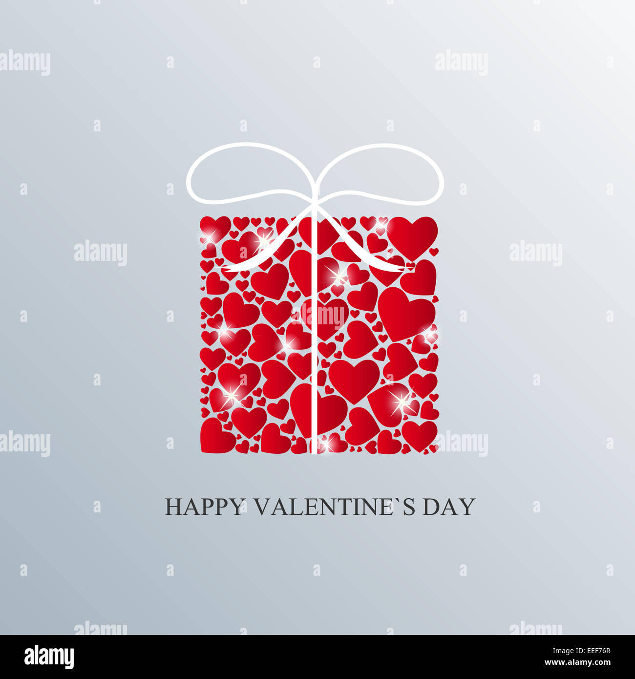 Valentine Day Card with Heart Vector Illustration Stock Photo - Alamy