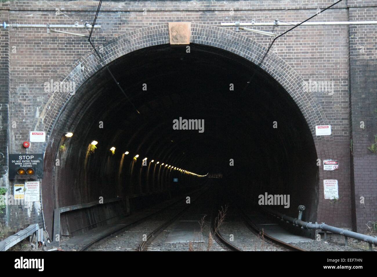 A tunnel close to the Glebe Light Rail stop in Sydney’s inner west