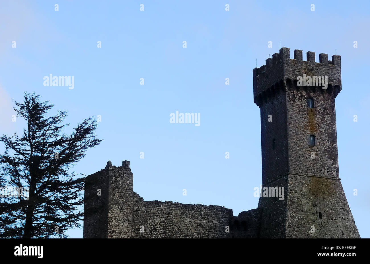 Province of Siena, Tuscany.Fortress of Radicofani Stock Photo Alamy