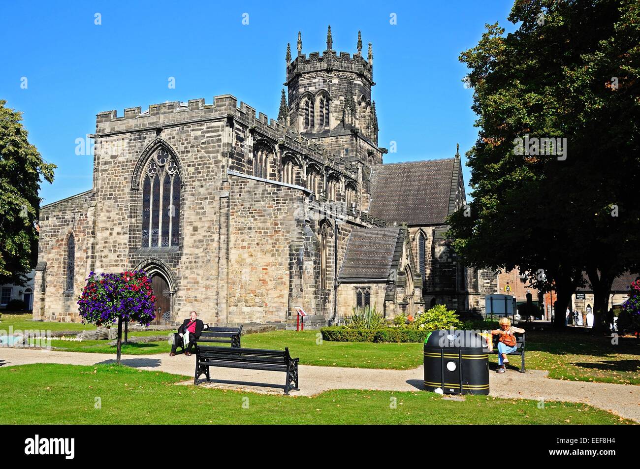 Collegiate Church of St Mary, Stafford, Staffordshire, England, UK, Western Europe. Stock Photo