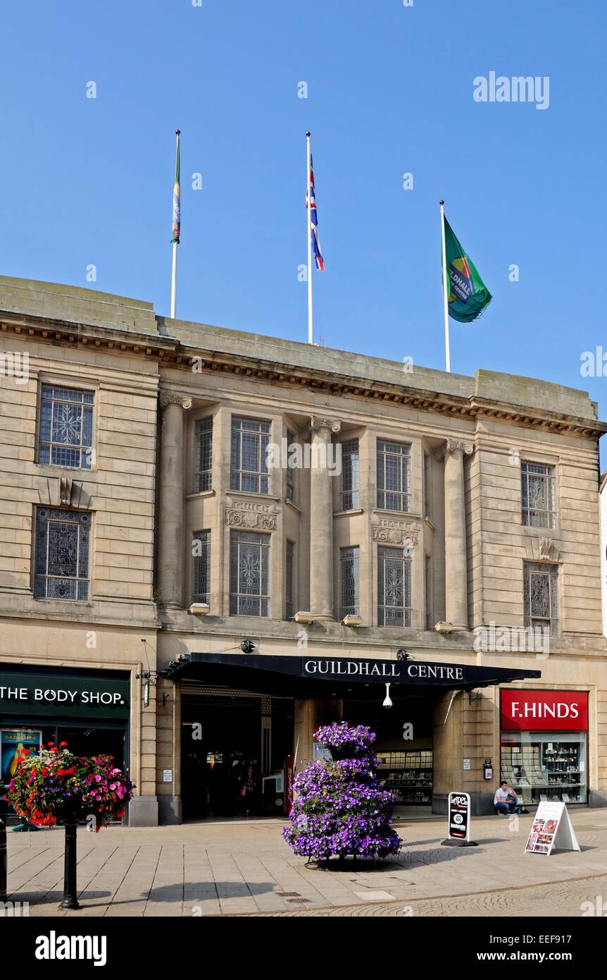 The Guildhall Centre in Market Square, Stafford, Staffordshire, England, UK, Western Europe. Stock Photo