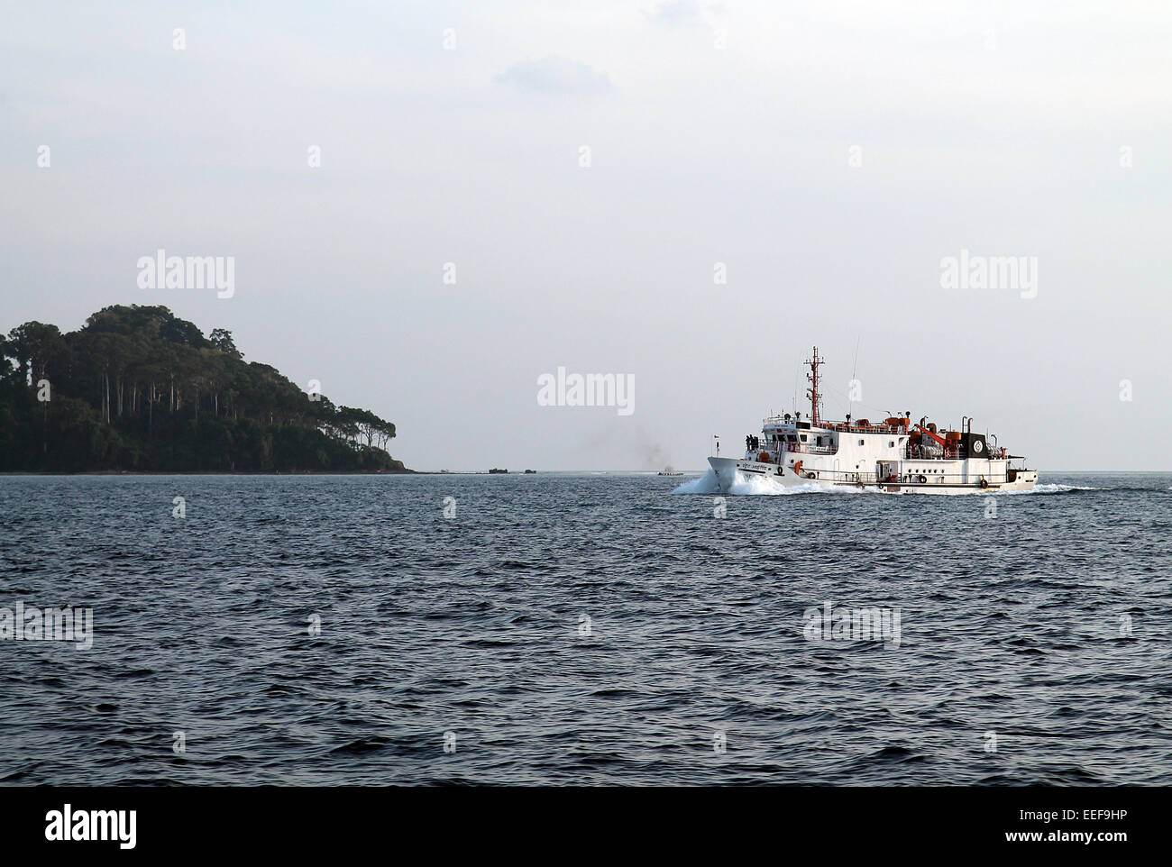Government ferry at Havelock island, India Stock Photo
