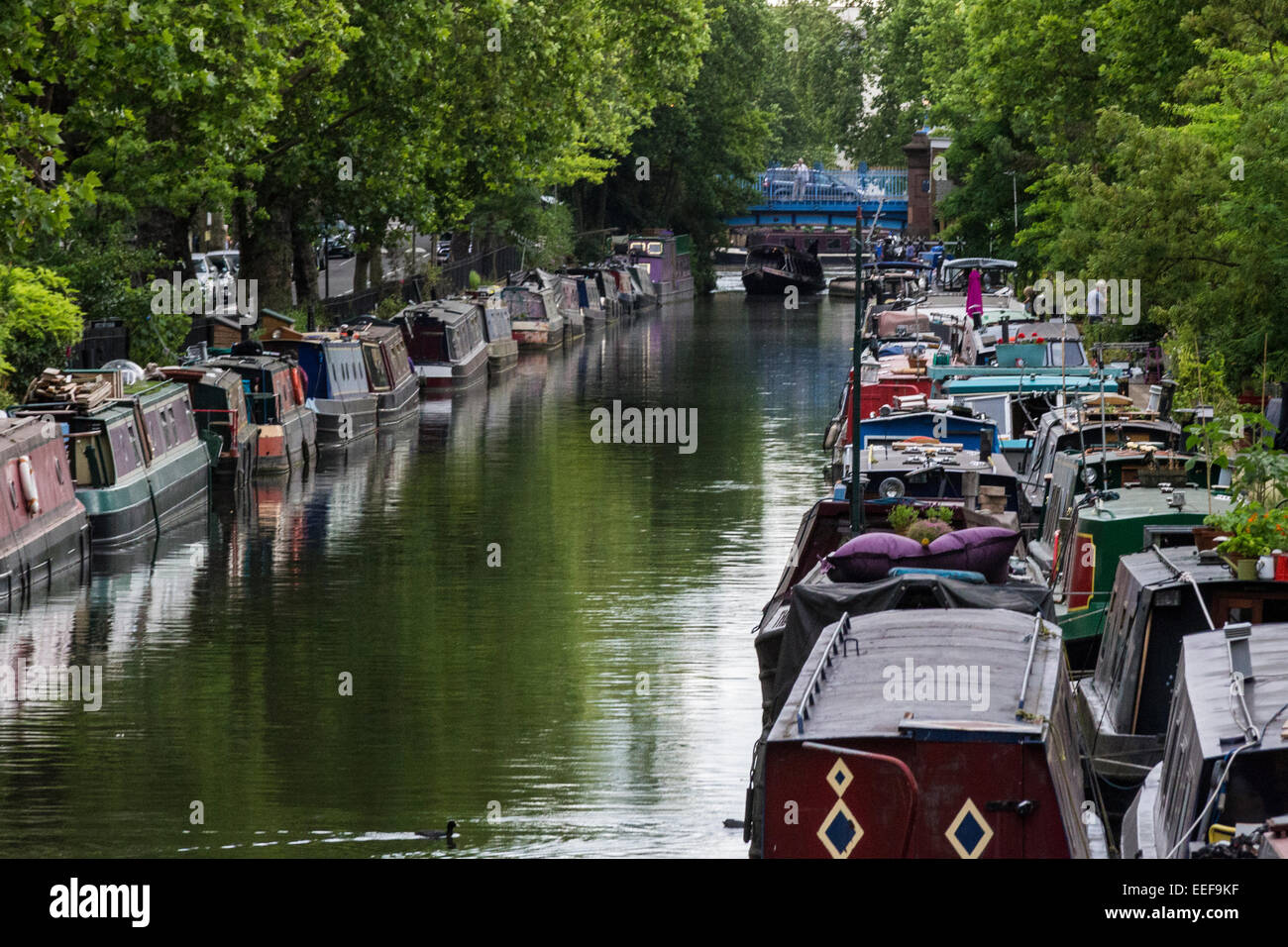 Little Venice, Browning's Pool, Regent's Canal, Maida Vale, Westminster, London Stock Photo