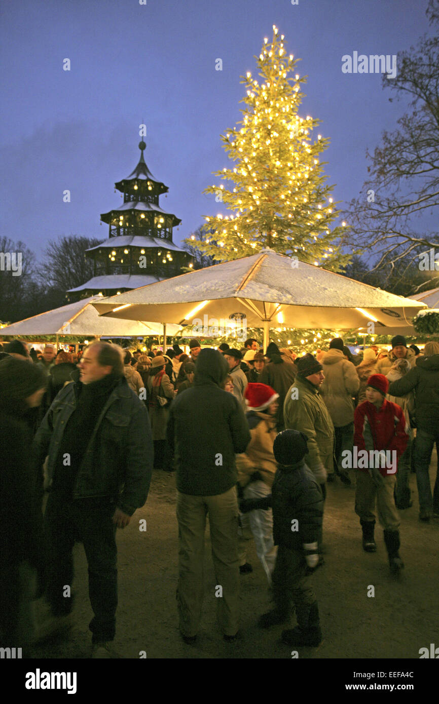 Munich christmas englischer garten hires stock photography and images