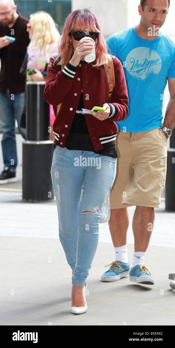 Celebrities arrive at BBC Radio 1 Featuring: Lily Allen Where: London